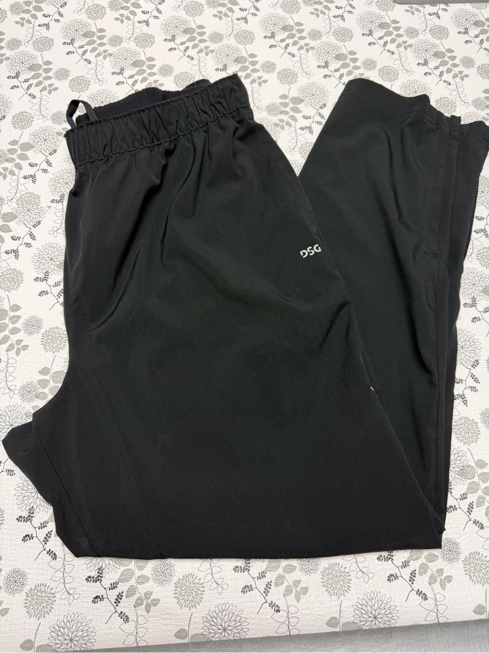 DSG Black Men's Athletic Joggers with DSG Logo